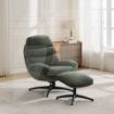 Picture of Clark Leisure Chair w/Footstool Winter Moss 