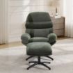 Picture of Clark Leisure Chair w/Footstool Winter Moss 