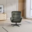 Picture of Isla Swivel Recliner with Footstool Winter Moss 