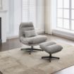 Picture of Turner Leisure Chair w/Footstool Grey 