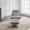 Picture of Turner Leisure Chair w/Footstool Grey 