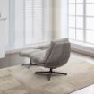 Picture of Turner Leisure Chair w/Footstool Grey 