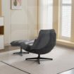 Picture of Turner Leisure Chair w/Footstool Dark Grey 