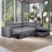 Picture of August Sectional Sofa Bed RHF Anthracite Grey 