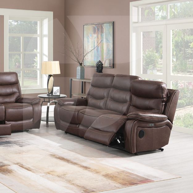 Picture of Noah Tech 3P  Sofa  Chocolate