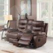 Picture of Noah Tech 2PC Loveseat w/Console  - Chocolate PART A