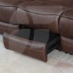 Picture of Noah Tech 2PC Loveseat w/Console  - Chocolate PART A