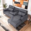 Picture of Anthony Sectional RHF Chaise w/DDT Graphite