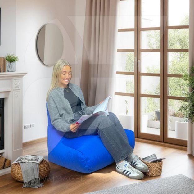 Picture of Quilted Bean Bag Royal Blue