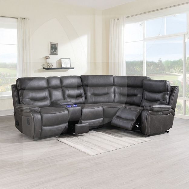 Picture of Noah Tech RAF  Sectional* - Grey 2-C-1&Console